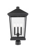 Z-Lite - 568PHXLR-BK - Three Light Outdoor Post Mount Fixture - Beacon - Black
