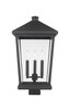 Beacon Three Light Outdoor Post Mount Fixture (568PHXLS-BK)