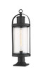 Roundhouse One Light Outdoor Pier Mounted Fixture (569PHB-533PM-BK)