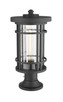 Jordan One Light Outdoor Pier Mounted Fixture (570PHB-553PM-BK)