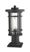 Jordan One Light Outdoor Pier Mounted Fixture (570PHM-533PM-BK)
