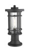 Jordan One Light Outdoor Pier Mounted Fixture (570PHM-553PM-BK)