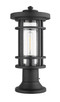 Jordan One Light Outdoor Pier Mounted Fixture (570PHM-553PM-BK)