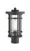 Jordan One Light Outdoor Post Mount Fixture (570PHM-BK)
