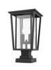 Z-Lite - 571PHBS-SQPM-BK - Two Light Outdoor Pier Mounted Fixture - Seoul - Black