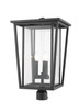 Seoul Three Light Outdoor Post Mount Fixture (571PHXLR-BK)
