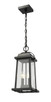 Millworks Two Light Outdoor Chain Mount Ceiling Fixture (574CHM-BK)