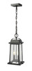 Millworks Two Light Outdoor Chain Mount Ceiling Fixture (574CHM-BK)