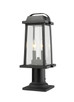 Millworks Two Light Outdoor Pier Mounted Fixture (574PHMR-533PM-BK)