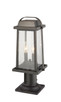 Millworks Two Light Outdoor Pier Mounted Fixture (574PHMR-533PM-ORB)
