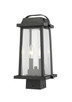 Millworks Two Light Outdoor Post Mount Fixture (574PHMS-BK)