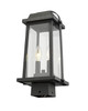 Millworks Two Light Outdoor Post Mount Fixture (574PHMS-BK)