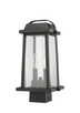 Millworks Two Light Outdoor Post Mount Fixture (574PHMS-BK)