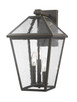Z-Lite - 579B-ORB - Three Light Outdoor Wall Light - Talbot - Oil Rubbed Bronze