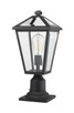 Talbot One Light Outdoor Pier Mounted Fixture (579PHMR-533PM-BK)