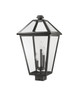 Talbot Three Light Outdoor Post Mount Fixture (579PHXLS-BK)