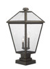 Talbot Three Light Outdoor Pier Mounted Fixture (579PHXLS-SQPM-ORB)