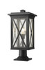 Z-Lite - 583PHBR-533PM-BK - One Light Outdoor Pier Mounted Fixture - Brookside - Black