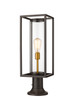 Z-Lite - 584PHMR-553PM-DBZ - One Light Outdoor Pier Mounted Fixture - Dunbroch - Deep Bronze + Outdoor Brass