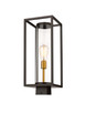 Z-Lite - 584PHMS-DBZ-OBS - One Light Outdoor Post Mount Fixture - Dunbroch - Deep Bronze + Outdoor Brass