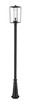 Z-Lite - 594PHBR-519P-BK - One Light Outdoor Post Mounted Fixture - Sheridan - Black