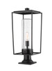 Z-Lite - 594PHBR-533PM-BK - One Light Outdoor Pier Mounted Fixture - Sheridan - Black Z-Lite - 594PHBR-533PM-BK - One Light Outdoor Pier Mounted Fixture - Sheridan - Black