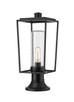 Z-Lite - 594PHMR-553PM-BK - One Light Outdoor Pier Mounted Fixture - Sheridan - Black