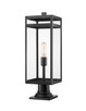 Z-Lite - 596PHBR-533PM-BK - One Light Outdoor Pier Mounted Fixture - Nuri - Black