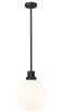 Z-Lite - 597P12-BK - One Light Outdoor Pendant - Laurent - Black