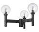 Laurent Three Light Outdoor Post Mount Fixture (599MP3-BK)
