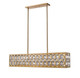 Dealey Seven Light Linear Chandelier (6010-42HB)