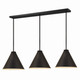 Z-Lite - 6011P18-3L-MB - Three Light Pendant - Eaton - Matte Black
