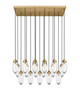 Z-Lite - 651P-17L-RB - 17 Light Linear Chandelier - Arden - Rubbed Brass