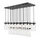 Z-Lite - 7002P5-23L-MB - 23 Light Linear Chandelier - Fontaine - Matte Black