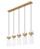 Fontaine Five Light Linear Chandelier (7002P5-5L-RB)