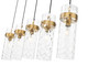 Fontaine Five Light Linear Chandelier (7002P5-5L-RB)