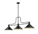 Z-Lite - 725-3MB-MMB - Three Light Billiard - Melange - Matte Black