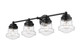 Z-Lite - 736-4V-MB - Four Light Vanity - Vaughn - Matte Black