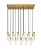 Z-Lite - 740P-17L-RB - 17 Light Linear Chandelier - Beau - Rubbed Brass