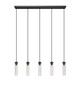 Z-Lite - 740P-5L-MB - Five Light Linear Chandelier - Beau - Matte Black