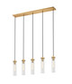 Z-Lite - 740P-5L-RB - Five Light Linear Chandelier - Beau - Rubbed Brass Z-Lite - 740P-5L-RB - Five Light Linear Chandelier - Beau - Rubbed Brass