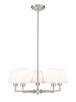 Z-Lite - 744-26R-BN - Five Light Chandelier - Leila - Brushed Nickel