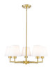 Z-Lite - 744-26R-LG - Five Light Chandelier - Leila - Luxe Gold
