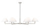 Z-Lite - 744-63R-BN - Six Light Chandelier - Leila - Brushed Nickel