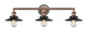 Innovations - 205BP-ACBK-M6-BK - Three Light Bath Vanity - Franklin Restoration - Antique Copper