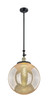 Innovations - 206-BAB-G208-16 - One Light Mini Pendant - Franklin Restoration - Black Antique Brass