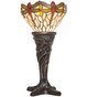 Meyda Tiffany - 247528 - One Light Mini Lamp - Tiffany Hanginghead Dragonfly - Mahogany Bronze