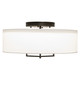 Meyda Tiffany - 250105 - LED Flushmount - Cilindro - Black & White Meyda Tiffany - 250105 - LED Flushmount - Cilindro - Black & White