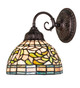 Tiffany Turning Leaf One Light Wall Sconce (250245)