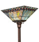 Tiffany Jeweled Peacock One Light Torchiere (251412)
